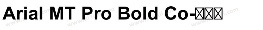 Arial MT Pro Bold Co字体转换
